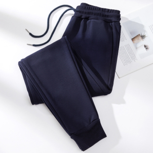 高腰小脚显瘦春秋裤 秋冬加绒卫裤 2025新款 休闲哈伦运动裤 子 女韩版