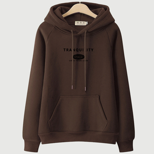 外套 宽松显瘦春秋薄款 秋冬银狐绒卫衣女2025新款 加绒连帽洋气大码