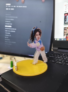 小红书同款白鹿亚克力手机支架桌面摆件可爱卡通明星周边好物