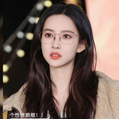 新款 超轻纯钛复古多边形高级感素颜大脸显瘦可配度数防蓝光眼镜框