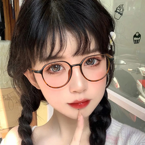 7克超轻圆框休闲文艺精致TR90全框男女细框边可配近视防蓝光眼镜