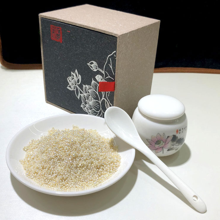 新品内服天然野生珍珠浅黄异形手磨自制粉末药用 北海特产直销荐