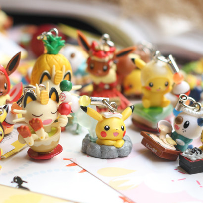 创意PC正版散货皮卡丘日本限定版可爱挂件摆件手机链挂绳情侣挂饰
