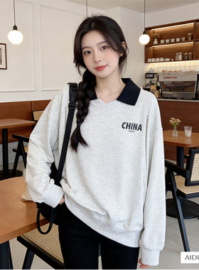 母乳时尚妈妈春季哺乳期上衣服春装外出辣妈穿搭孕期两用外穿卫衣