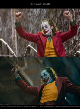 MonoNodes《小丑》Joker电影逆向还原达芬奇调色节点预设素材合集