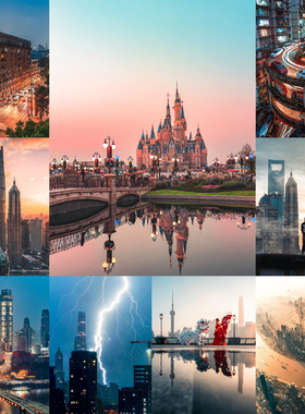 PR/FCPX城市观景色调风光手机版lightroom预设LR/PS达芬奇LUT滤镜