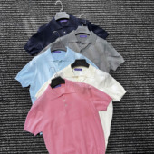 CssuGent那不勒斯皇后 T恤 男休闲短袖 高定14针棉麻针织短袖 polo衫