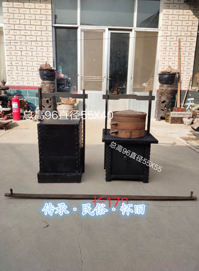 民俗怀旧老物件仿古做旧古代挑子货郎挑小吃剃头走街串巷馄饨面条