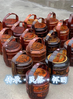 民俗描金手绘主题餐厅饭店老物件