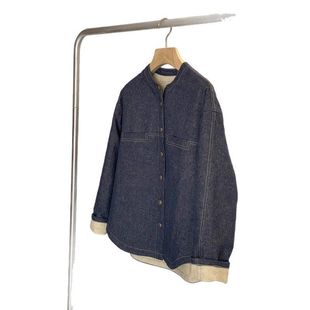 这种货早收早对！渠道廓形亚麻棉牛仔感圆弧摆骆驼绒棉服外套女冬