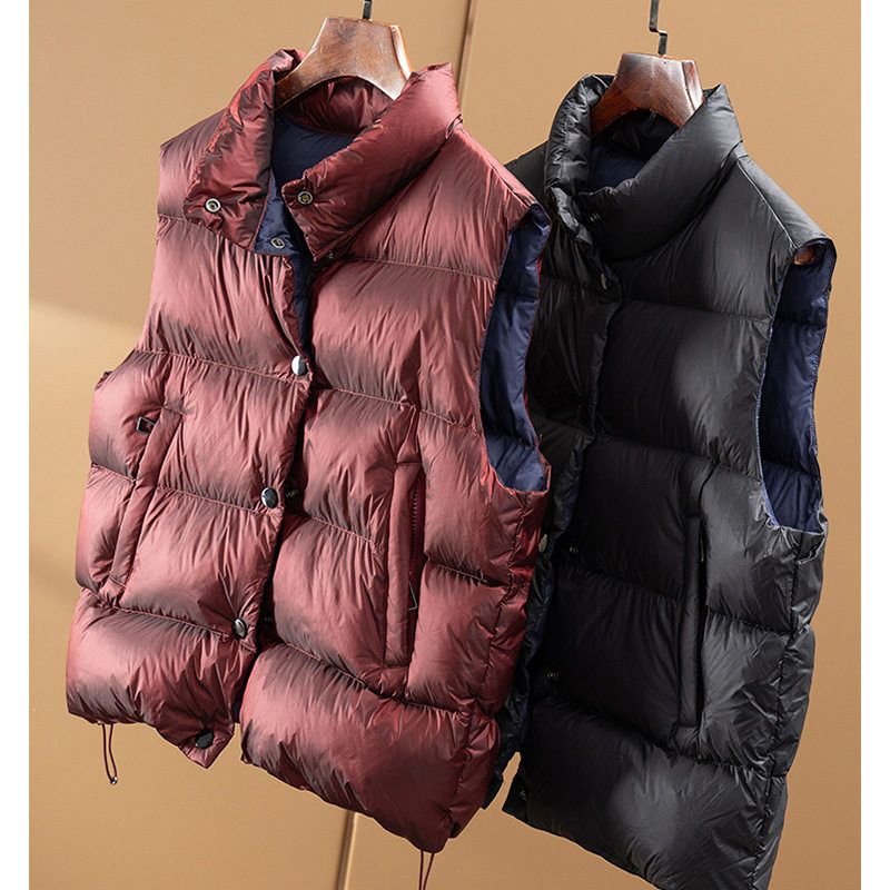 百搭实穿立领羽绒马甲外套2025