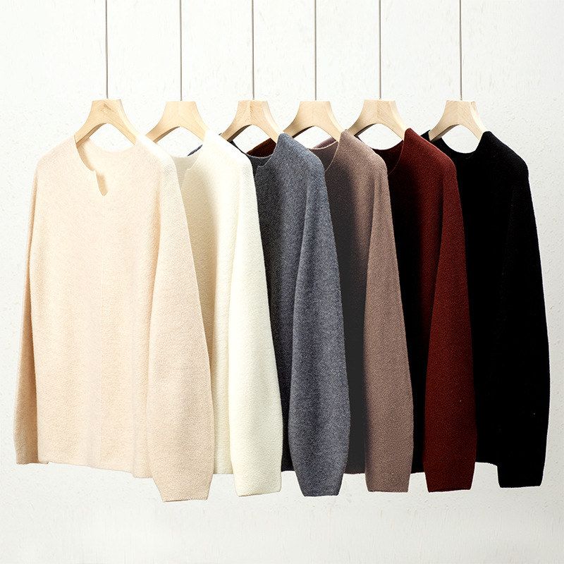 自留推荐软糯气质半开领100纯女