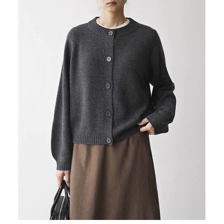 篙阶品质英国小众牌羊绒羊毛纯色