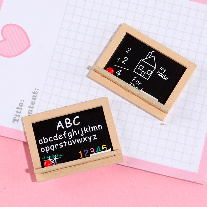 仿真微缩迷你小黑板abc奶油胶手机壳diy材料手工制作创意装饰物