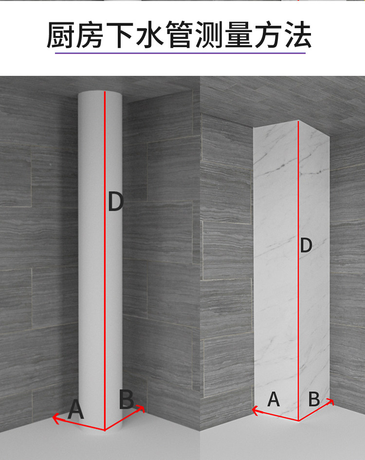 角  阳美管子包化燃气管 管道排污管  管道护角遮挡板阳台装饰
