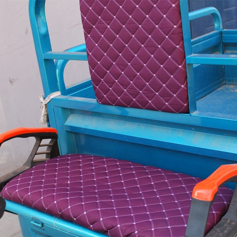 座套专业定做电动三轮车四轮车休闲车坐垫套仿真丝布料透气舒适