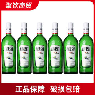 6瓶装卢布斯基金酒 LUBUSKI GIN 波兰四玫瑰朗姆酒700ml杜松子酒