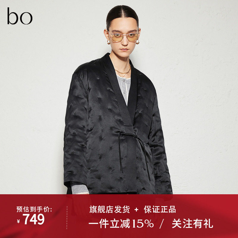 【桑蚕丝】播商场同款黑标系列新中式24冬新V领羽绒服BDR3RD2137