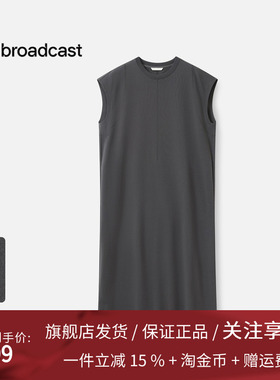 播商场同款直筒无袖连衣裙女25秋季新款休闲宽松长裙DDS3LD5017