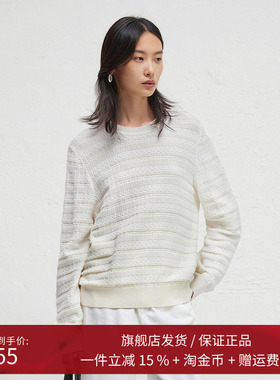 播商场同款设计师胶囊系列圆领毛衣女24秋温柔上衣BDR3SD3078