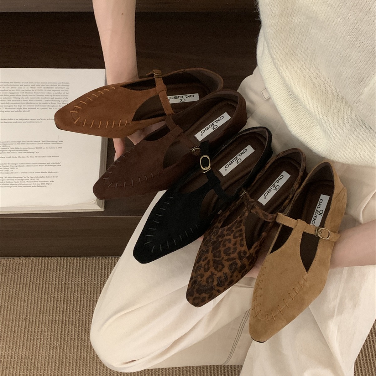 复古豹纹设计感小众晚晚单鞋女2025春秋季新款配裙子英伦玛丽珍鞋