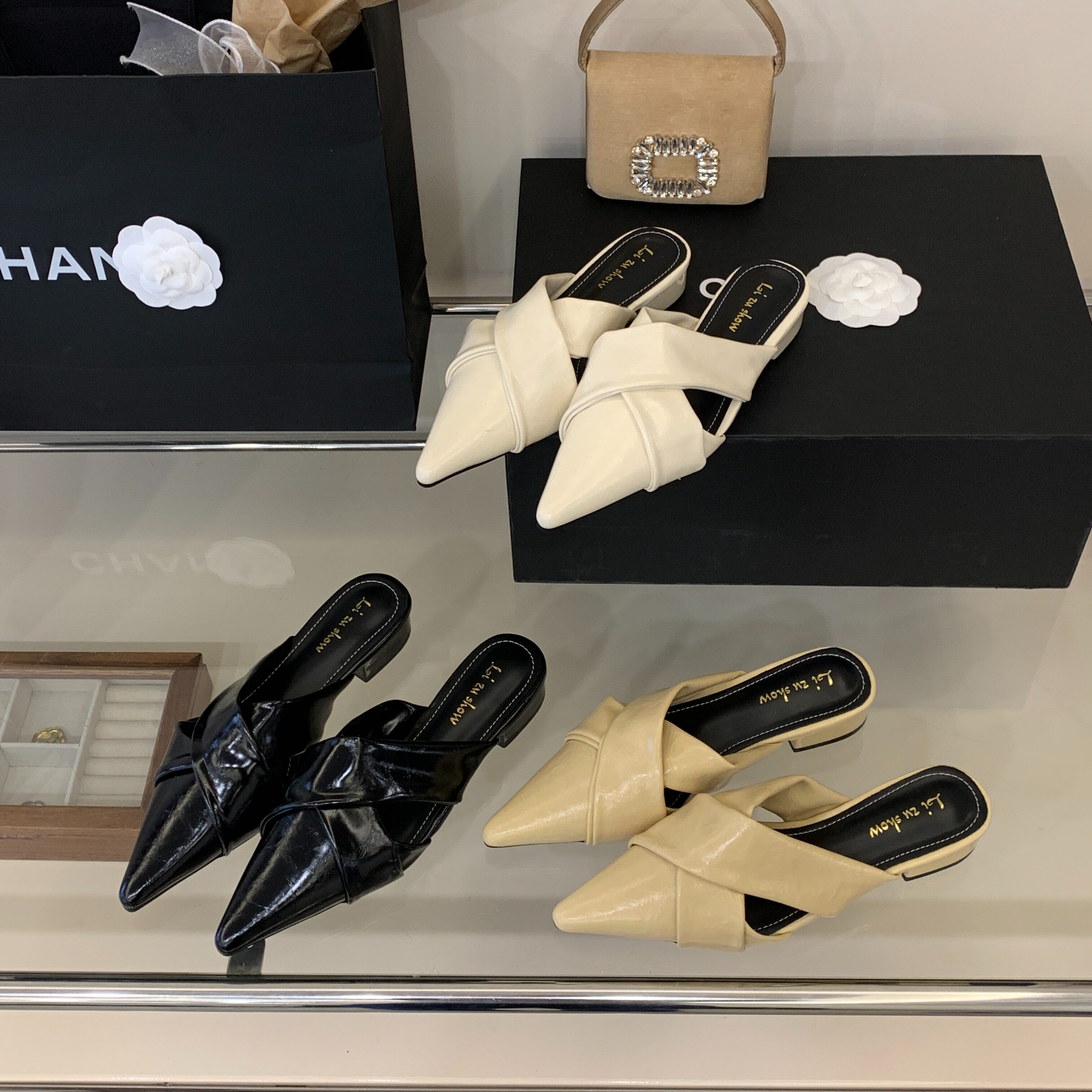 2026春季新款高级感包头细跟半拖女鞋外穿高跟尖头百搭爆款凉拖鞋