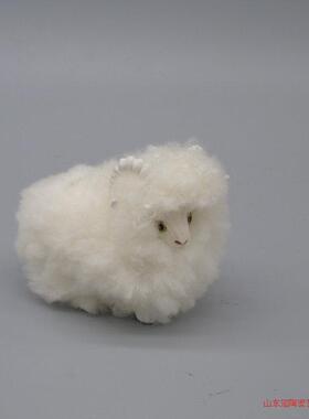 小绵羊仿真森系摄影道具装饰品