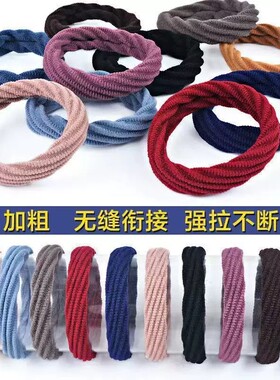 高弹力简约扎马尾头饰气质耐用无接缝头绳皮筋女扎头发圈发绳皮套