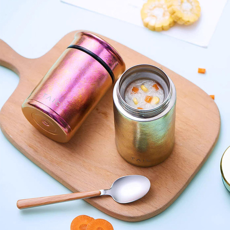 【正品带码】TAIC纯钛焖烧保温杯