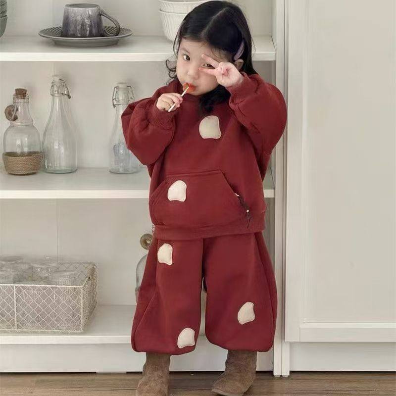 ABC女童洋气加绒套装2025圣诞过年喜庆儿童长袖卫衣卫裤两件套,童装/婴儿装/亲子装,儿童运动套装,淘宝优惠券,粉丝福利购,淘宝优惠卷