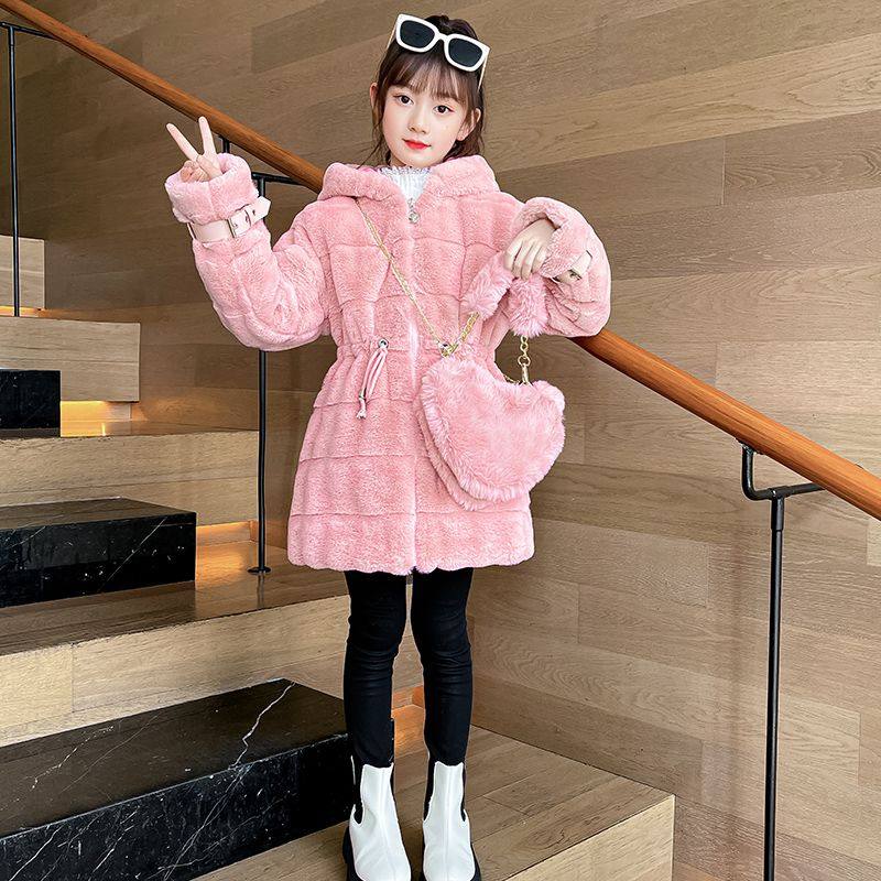 ABC女童皮草外套冬季加厚儿童洋气毛毛衣女大童水貂绒夹棉大衣中,童装/婴儿装/亲子装,皮草/仿皮草,淘宝优惠券,粉丝福利购,淘宝优惠卷
