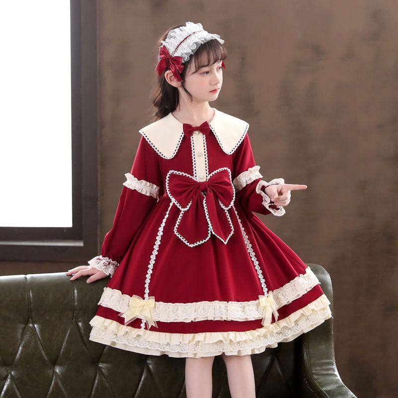 ABC女童萝莉塔裙子秋装洛丽塔公主裙小女孩儿童Lolita洋气连衣裙,童装/婴儿装/亲子装,连衣裙,淘宝优惠券,粉丝福利购,淘宝优惠卷