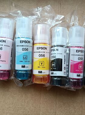 适用爱普生原装拆机056墨水L8058L18058/T674 673墨仓式打印机