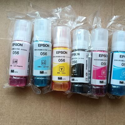 适用爱普生原装拆机056墨水L8058L18058/T674 673墨仓式打印机