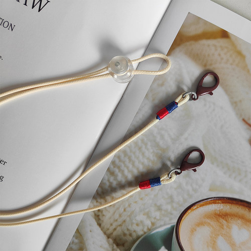 原创拼色口罩链挂绳眼镜链韩简约