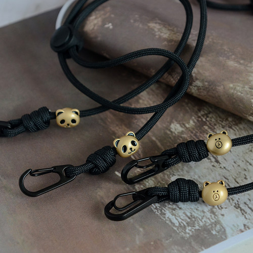 原创口罩挂绳眼镜防丢绳黑色熊猫