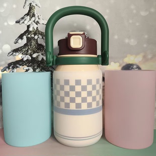 9cm9.5硅胶杯套世大家1L大容量保温杯吸管杯保护套水杯底座防摔滑