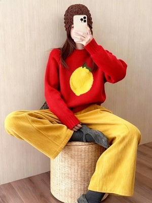 特大码300斤秋冬新款慵懒风针织衫女胖mm宽松显瘦百搭毛衣上衣潮