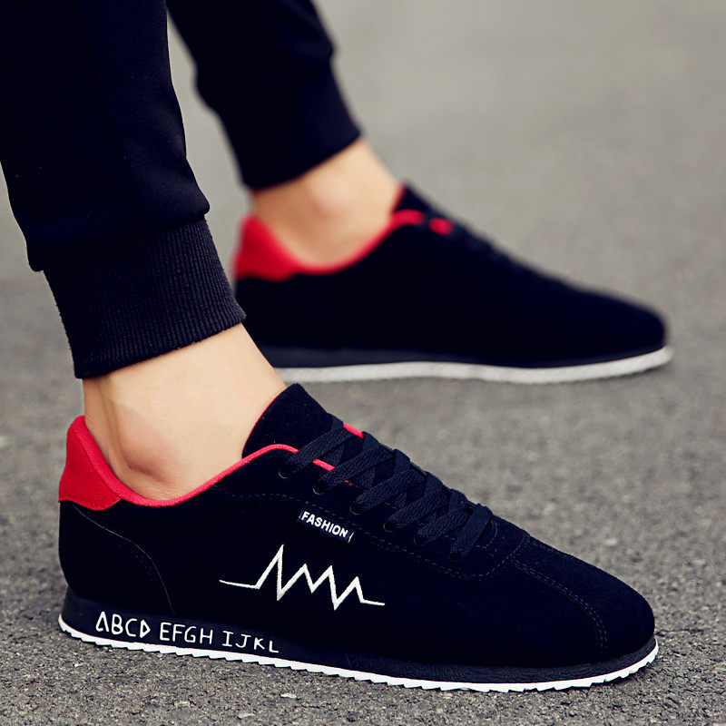 가을 남성화 한국판 트렌디한 런닝화 활용도 높은 남성 캔버스화 포레스트 스포츠 레저 학생 스니커즈