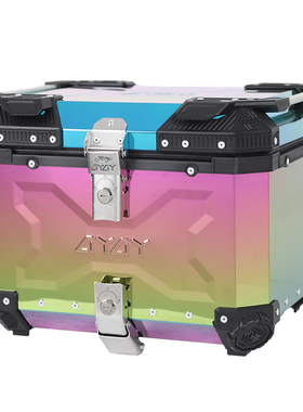 AYAY不锈钢尾箱摩托车45L/55升后备箱大容量电动车后尾箱外卖箱