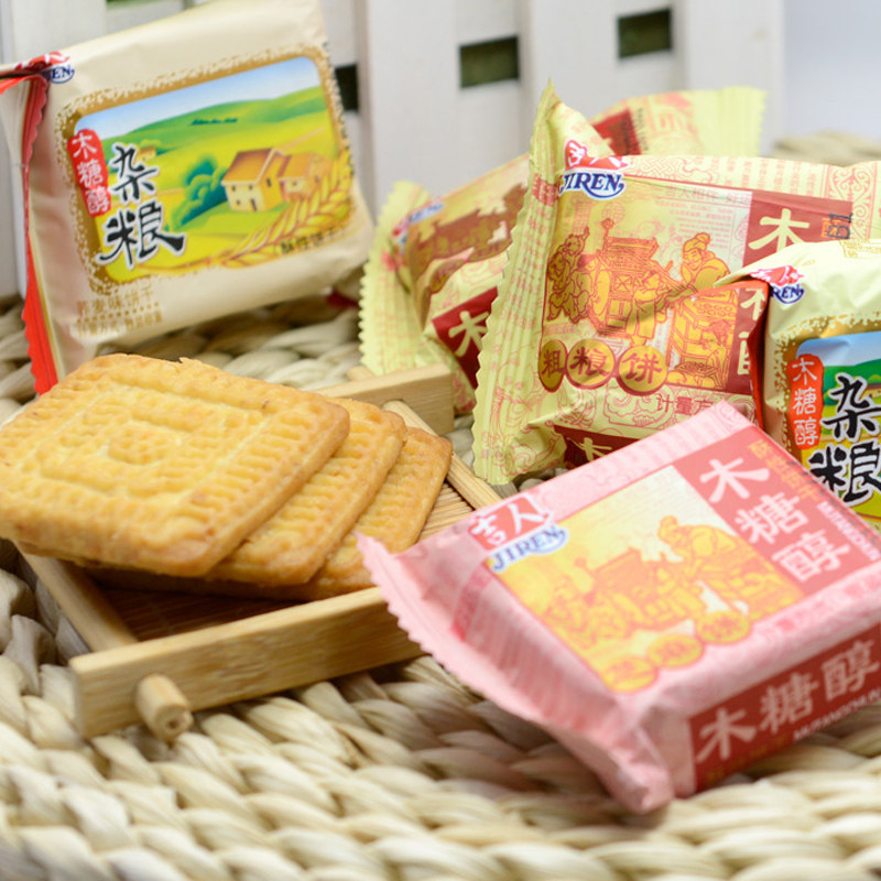 吉人木糖醇酥性饼干粗粮杂粮饼干休闲孕妇零食吃货饼干500g