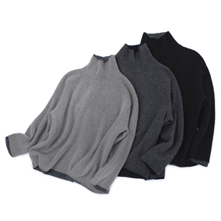 LEMAER乐玛尔 法单100%CASHMERE精纺内衬&玲珑纱外层双面穿羊绒衫