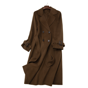 LEMAER乐玛尔 双排扣羊绒大衣 英单100%CASHMERE「超值」赫本经典
