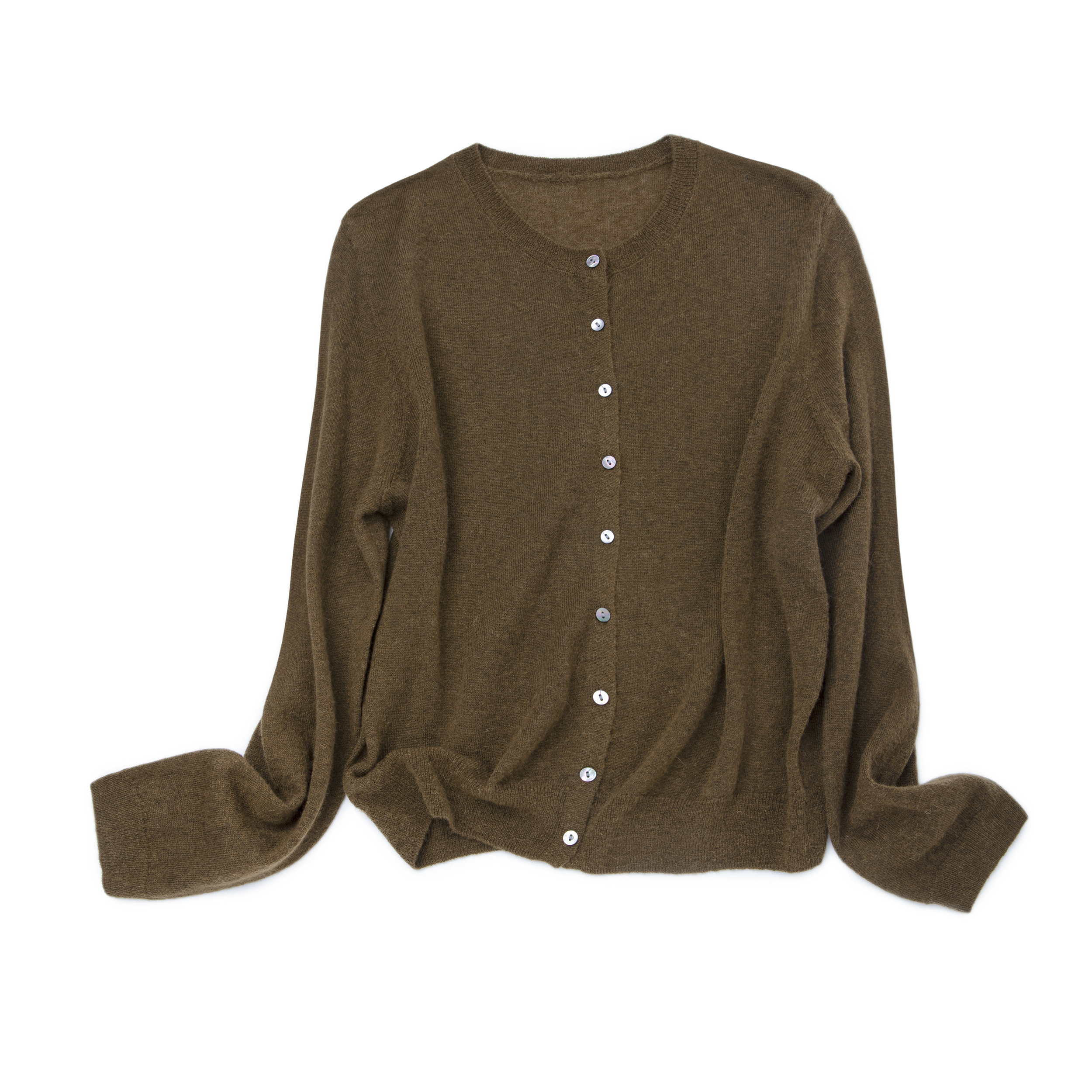 纯羊绒老钱轻薄款女士开衫羊绒衫