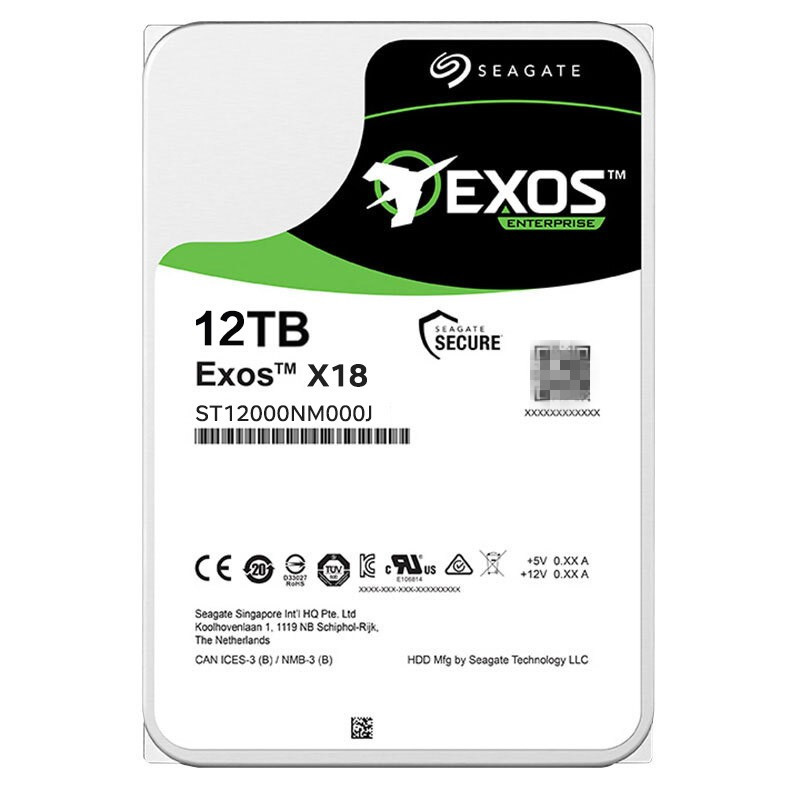 希捷ST12000NM0008/000J12T企业级银河服务器硬