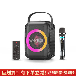 维尔晶 T9mini蓝牙音箱户外便携式手提重低音炮广场舞k歌优盘音响