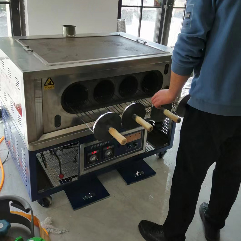 自动控温油酥烧饼炉子火烧炉商用摆摊液化气鸡蛋灌饼肉夹馍烤箱