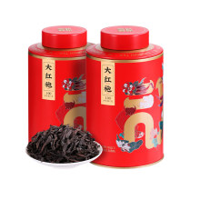 惠聚春秋大红袍茶叶新茶武夷岩茶浓香型乌龙茶新茶罐装200g