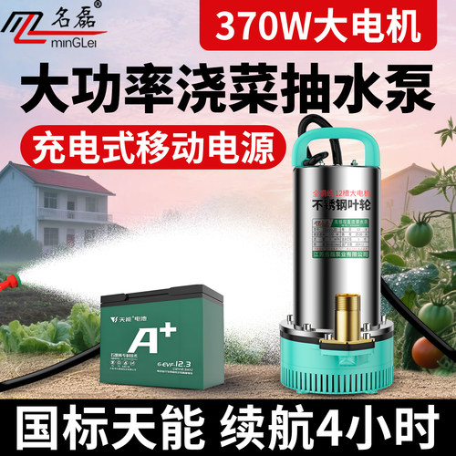 【充电式】大功率浇菜抽水泵