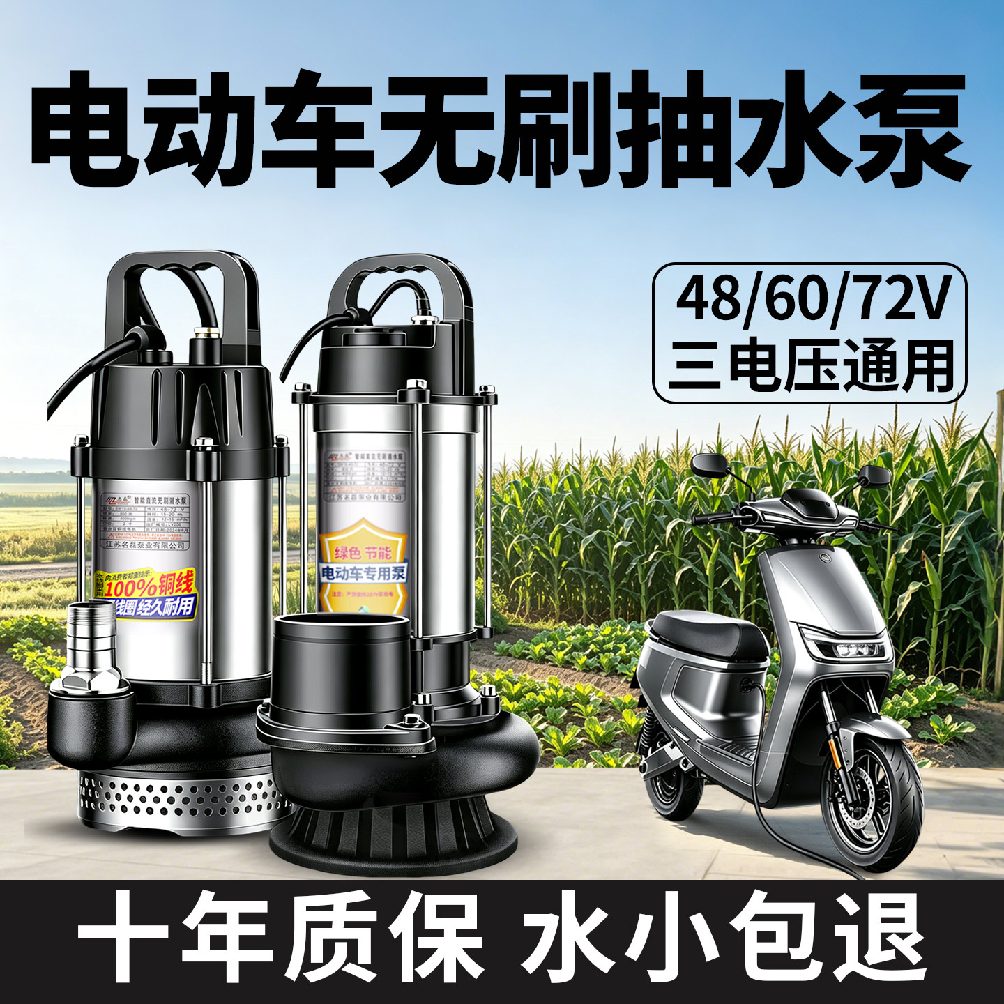 【电动车专用】无刷直流抽水泵